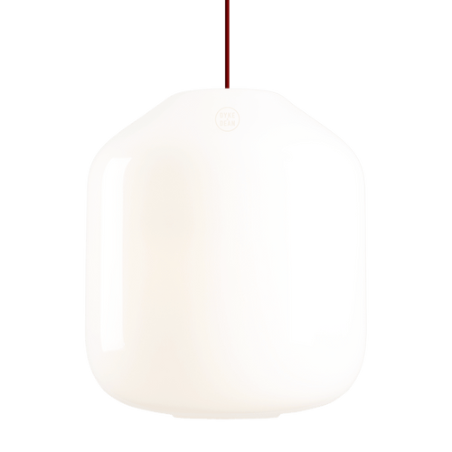 FLASK CHERRY RED GLASS PENDANT LIGHT MEDIUM - DYKE & DEAN