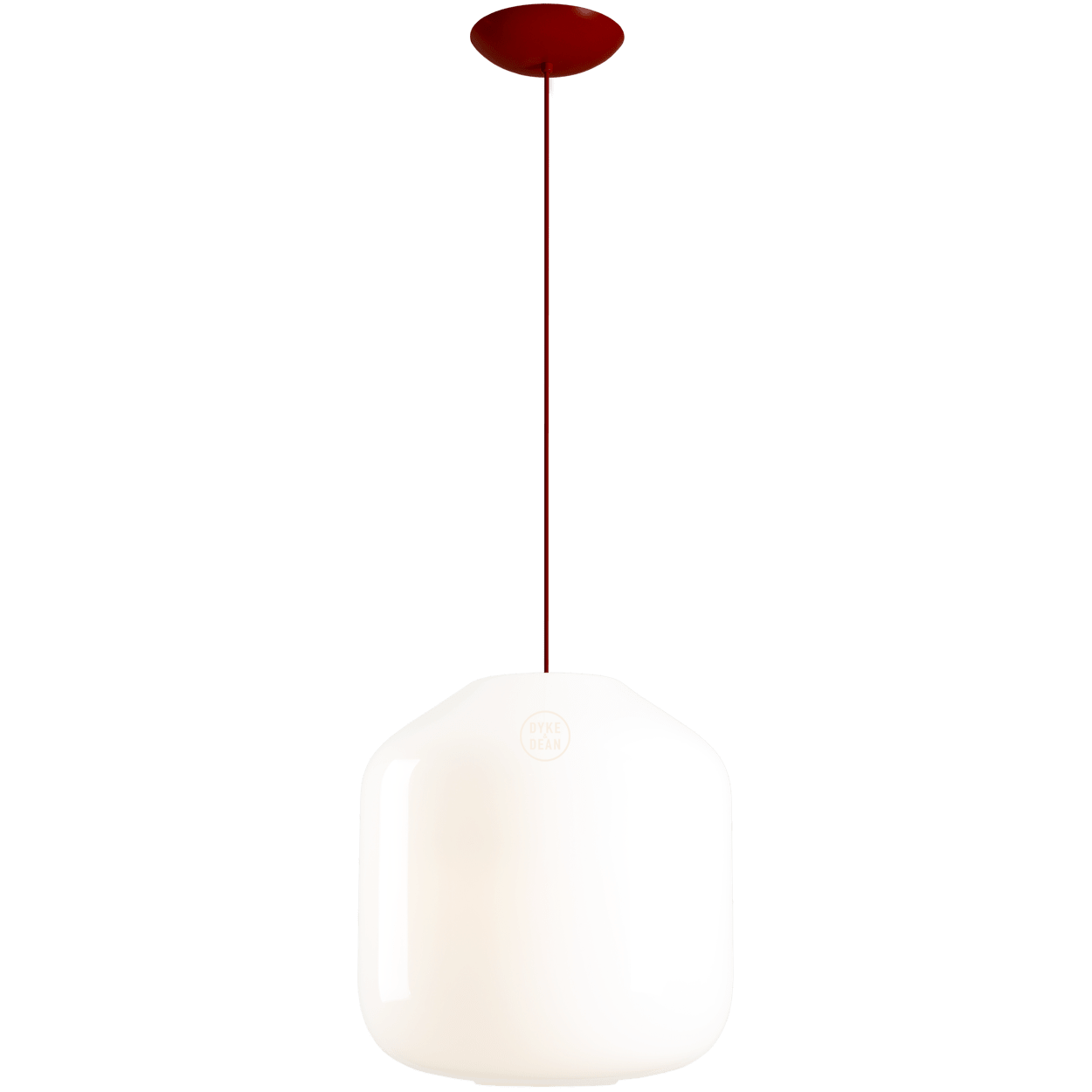 FLASK CHERRY RED GLASS PENDANT LIGHT XL - DYKE & DEAN