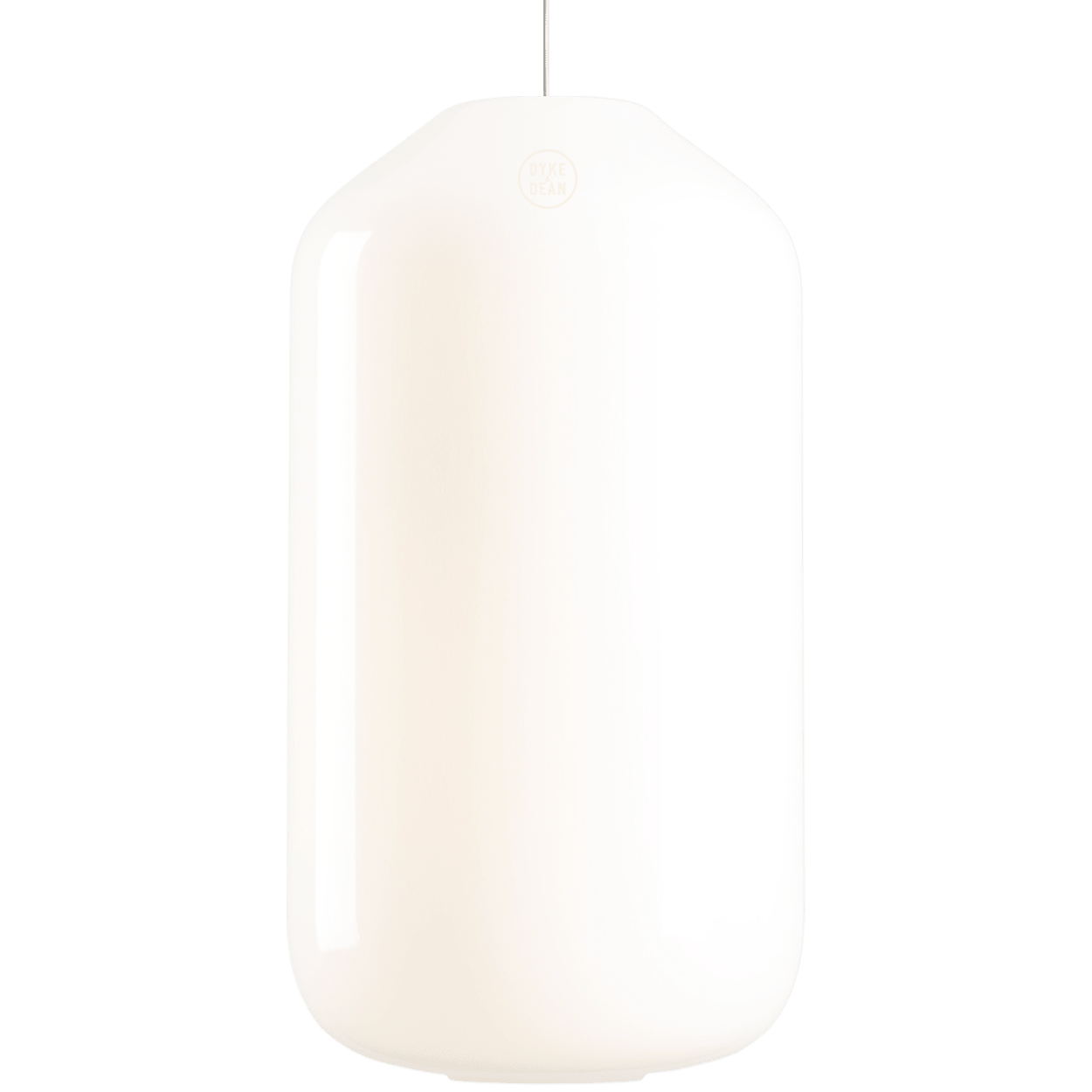 FLASK COTTON WHITE GLASS PENDANT LIGHT LARGE - DYKE & DEAN