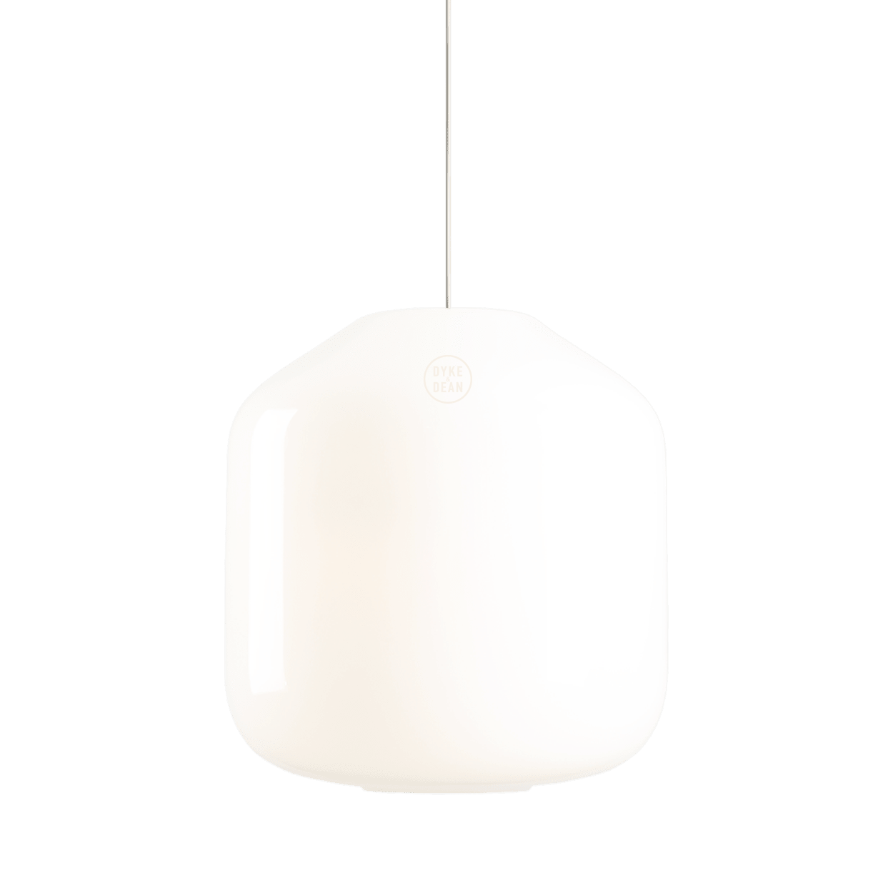 FLASK COTTON WHITE GLASS PENDANT LIGHT SMALL - DYKE & DEAN