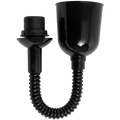 FLAT BLACK ENAMEL RETRACTABLE CORD LIGHT - DYKE & DEAN