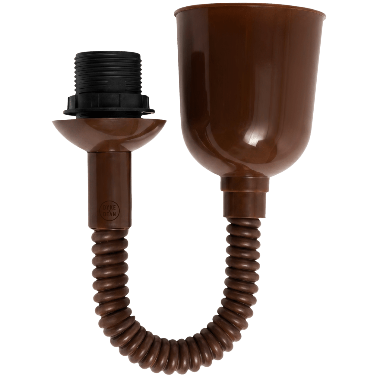 FLAT BLACK ENAMEL RETRACTABLE CORD LIGHT - DYKE & DEAN