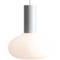 FLO OPAL GLASS ORB LARGE PENDANT LIGHT GREY - DYKE & DEAN