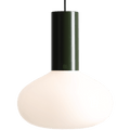 FLO OPAL GLASS ORB LARGE PENDANT LIGHT MOSS GREEN - DYKE & DEAN