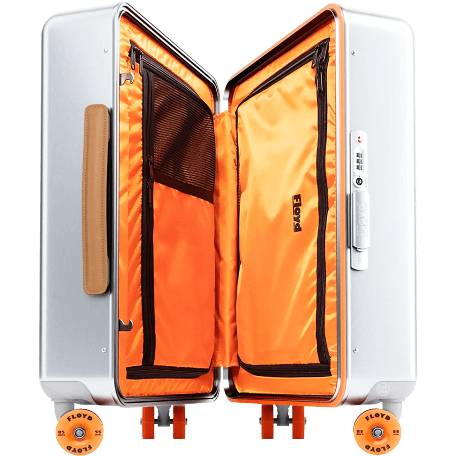FLOYD CABIN TRAVEL CASE ALUMINIUM SILVERGLIDER - DYKE & DEAN