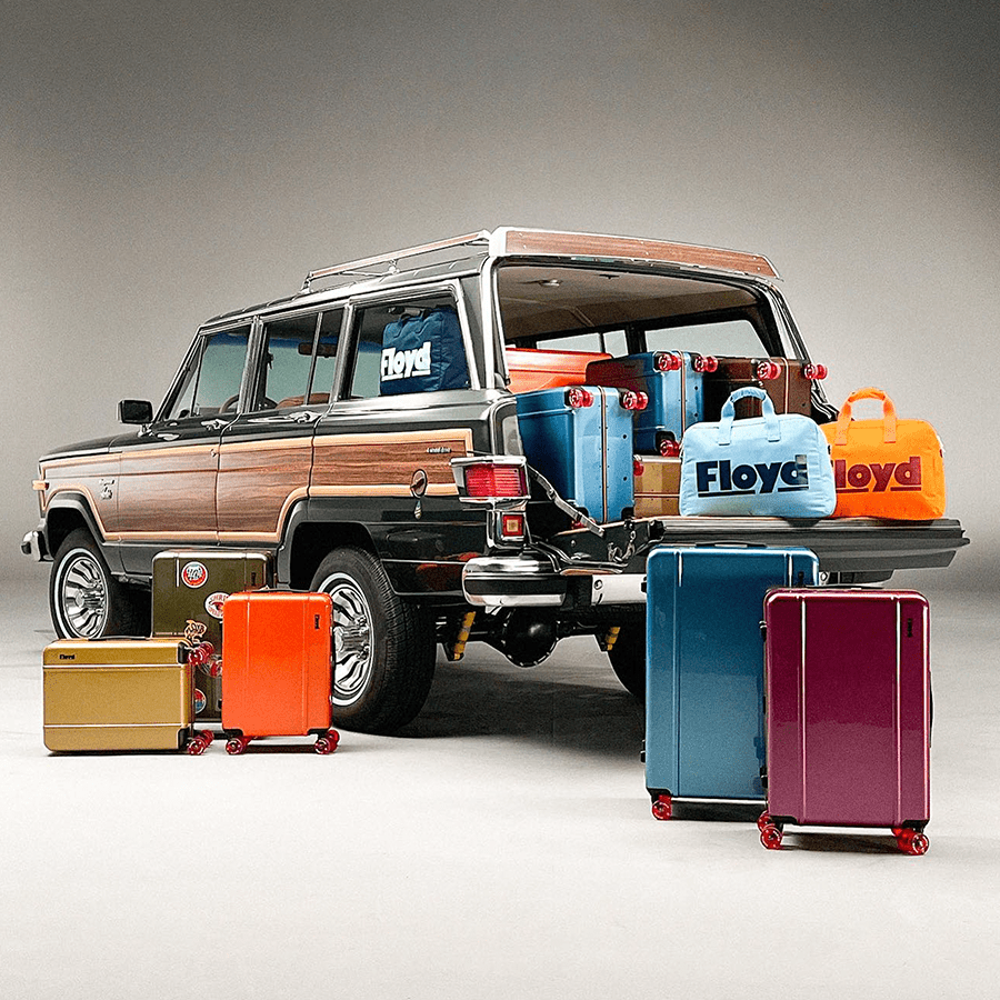 FLOYD CHECK IN TRAVEL CASE RED - DYKE & DEAN