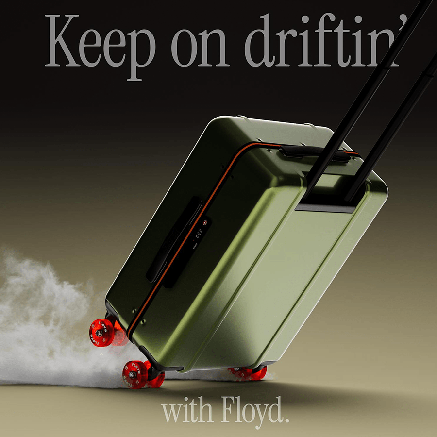 FLOYD CHECK IN TRAVEL CASE VEGAS GREEN - DYKE & DEAN