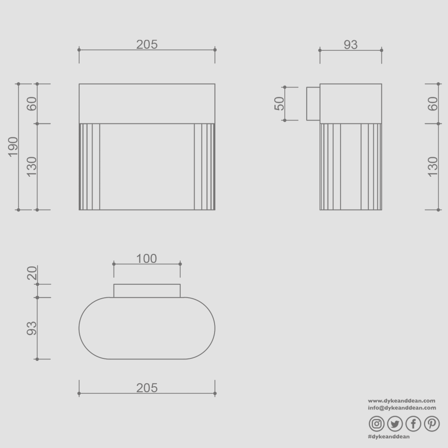 FLUMINA WALL LIGHT WOOD - DYKE & DEAN