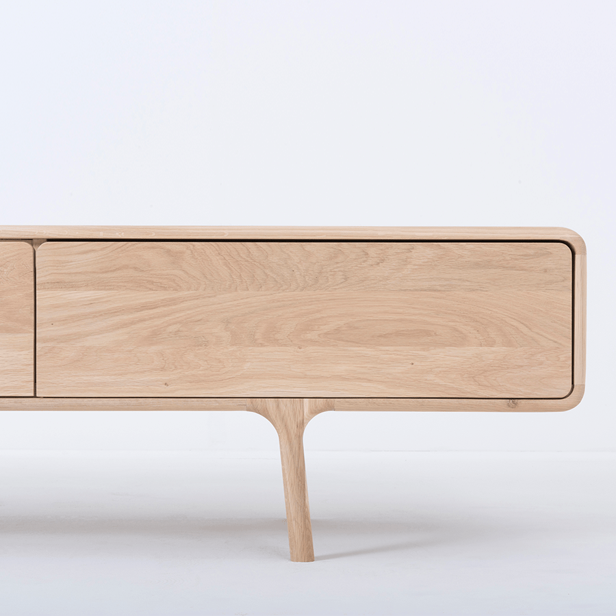 GAZZDA FAWN LOW SIDE BOARD OAK - DYKE & DEAN