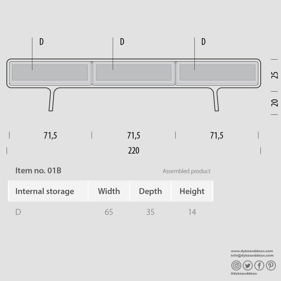 GAZZDA FAWN LOW SIDE BOARD OAK - DYKE & DEAN
