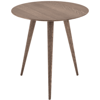 GAZZDA ROUND ARP TABLE SMOKED OAK 45CM - DYKE & DEAN