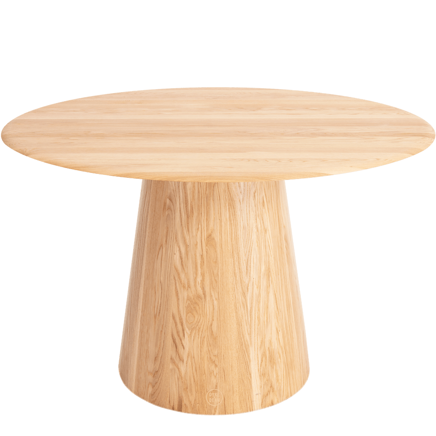 GAZZDA ROUND MUSHROOM DINING TABLE OAK - DYKE & DEAN