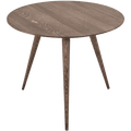 GAZZDA ROUND STAFA TABLE SMOKED OAK 90CM - DYKE & DEAN
