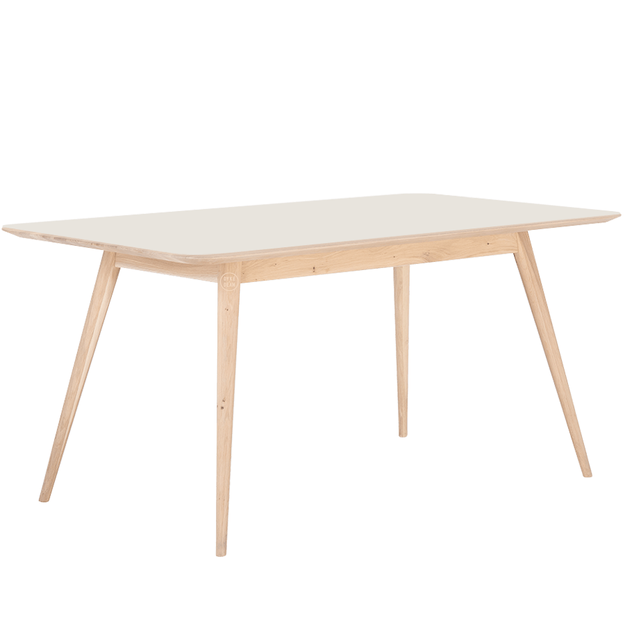 GAZZDA STAFA TABLE WHITE OAK 160 x 90 - DYKE & DEAN