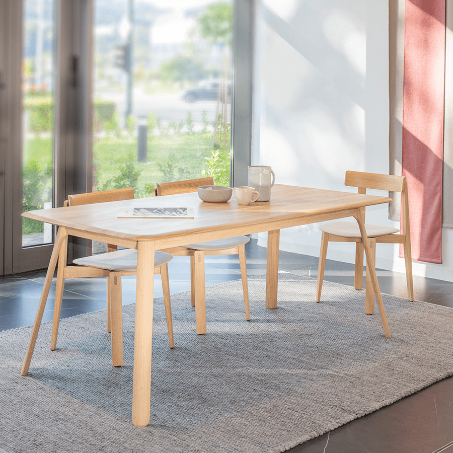 GAZZDA TESKA OAK DINING TABLE 200 X 90 - DYKE & DEAN