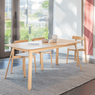 GAZZDA TESKA OAK DINING TABLE 200 X 90 - DYKE & DEAN