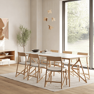 GAZZDA TINK DINING TABLE NATURAL OAK 160 x 90 - DYKE & DEAN