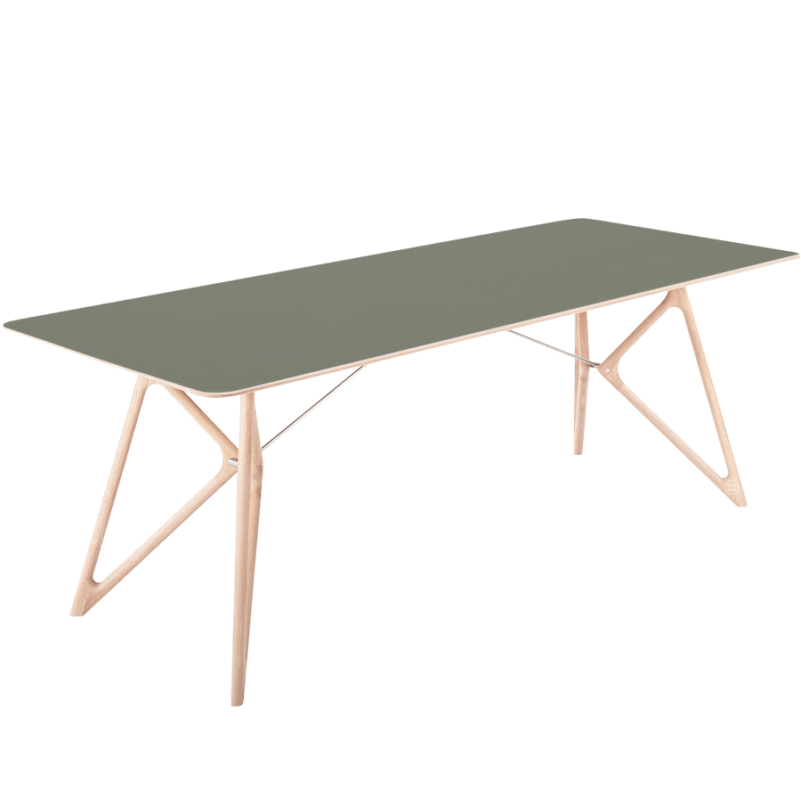 GAZZDA TINK DINING TABLE WHITE OAK 220 x 90 - DYKE & DEAN