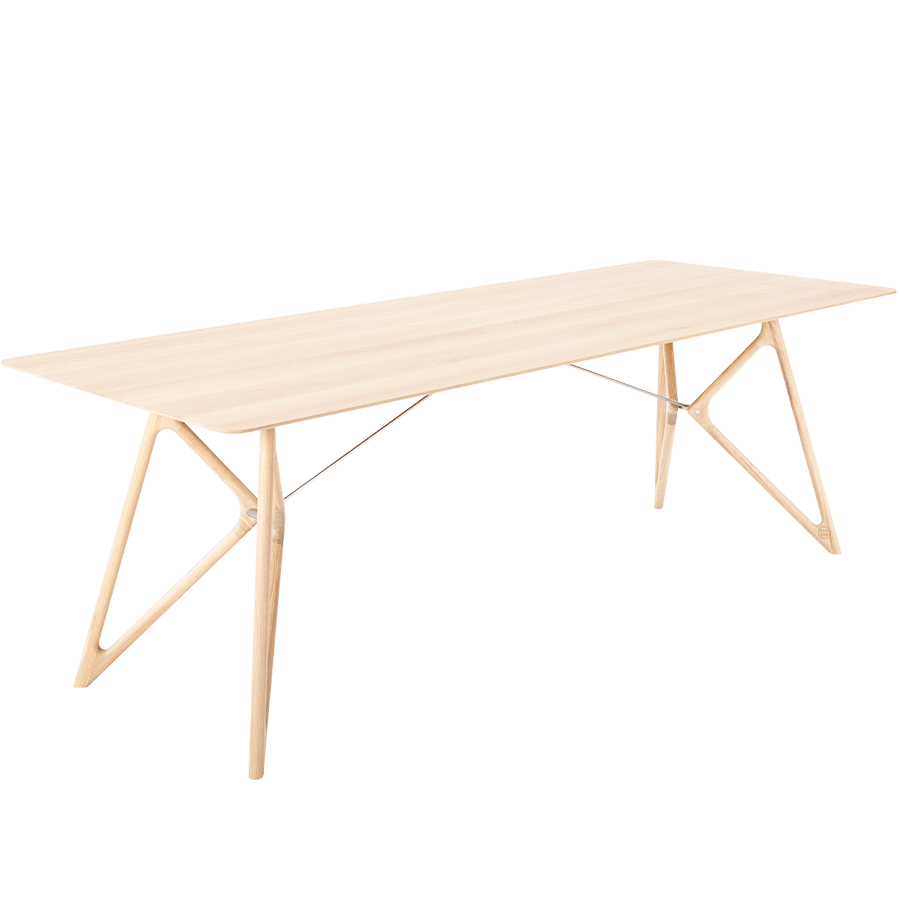 GAZZDA TINK DINING TABLE WHITE OAK 240 x 90 - DYKE & DEAN