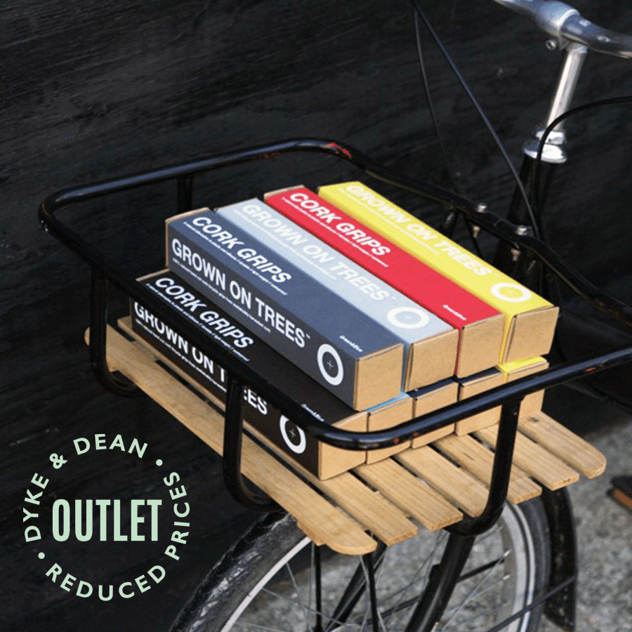 GREEN AND BLUE CORK BICYCLE HANDLE BAR GRIPS OUTLET - DYKE & DEAN