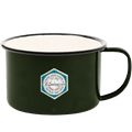 GREEN ENAMEL SOUP MUG - DYKE & DEAN