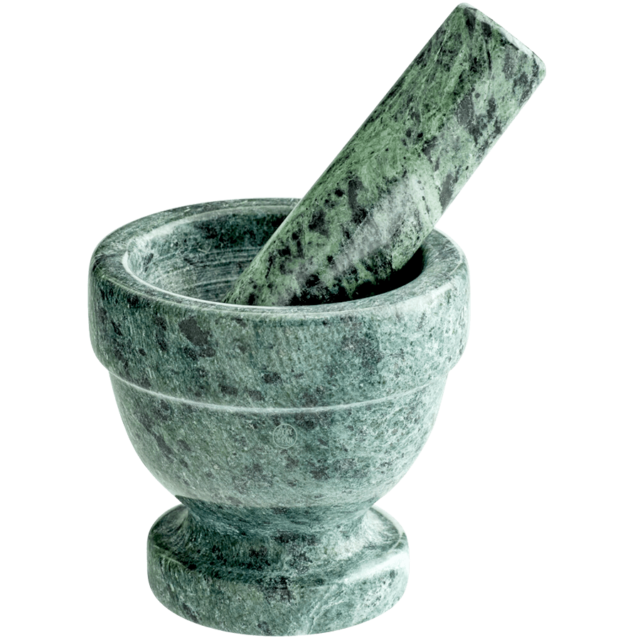 GREEN MARBLE MORTAR & PESTLE 4” - DYKE & DEAN