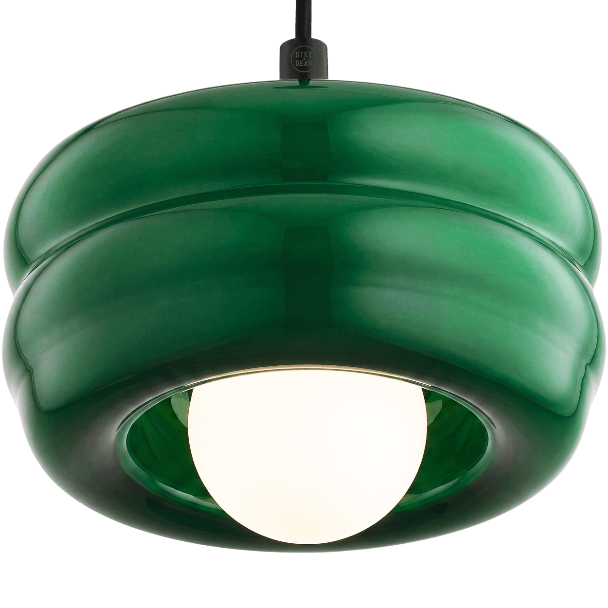 GREEN ORBIT GLASS GLOBE PENDANT LIGHT - DYKE & DEAN