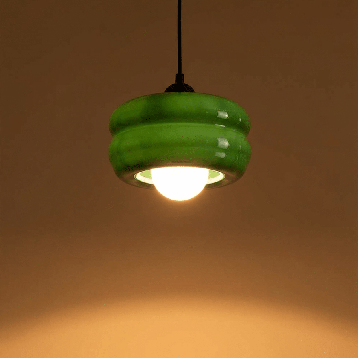 GREEN ORBIT GLASS GLOBE PENDANT LIGHT - DYKE & DEAN