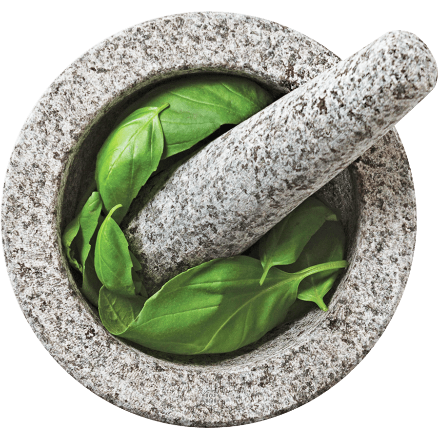 GREY GRANITE MORTAR & PESTLE - DYKE & DEAN