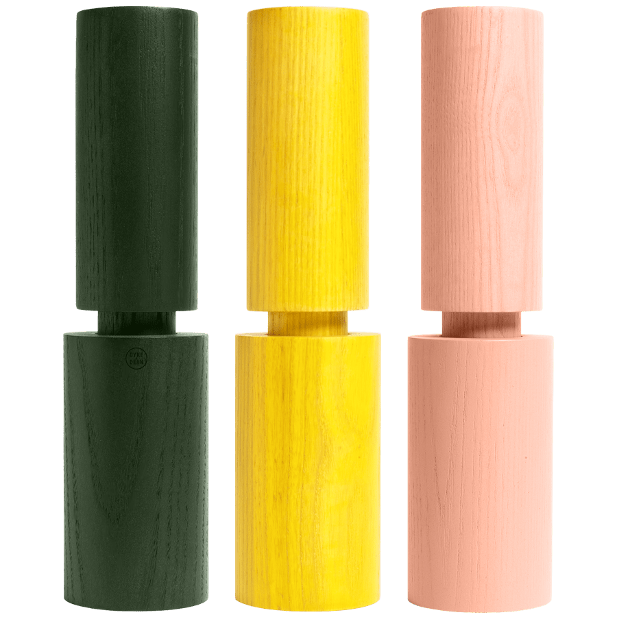HOVE ASH WOOD SALT & PEPPER MILL DUSTY PINK - DYKE & DEAN
