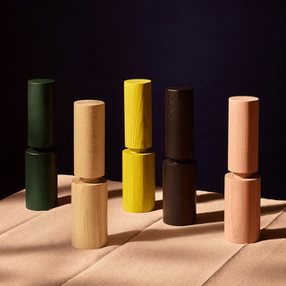 HOVE ASH WOOD SALT & PEPPER MILL DUSTY PINK - DYKE & DEAN