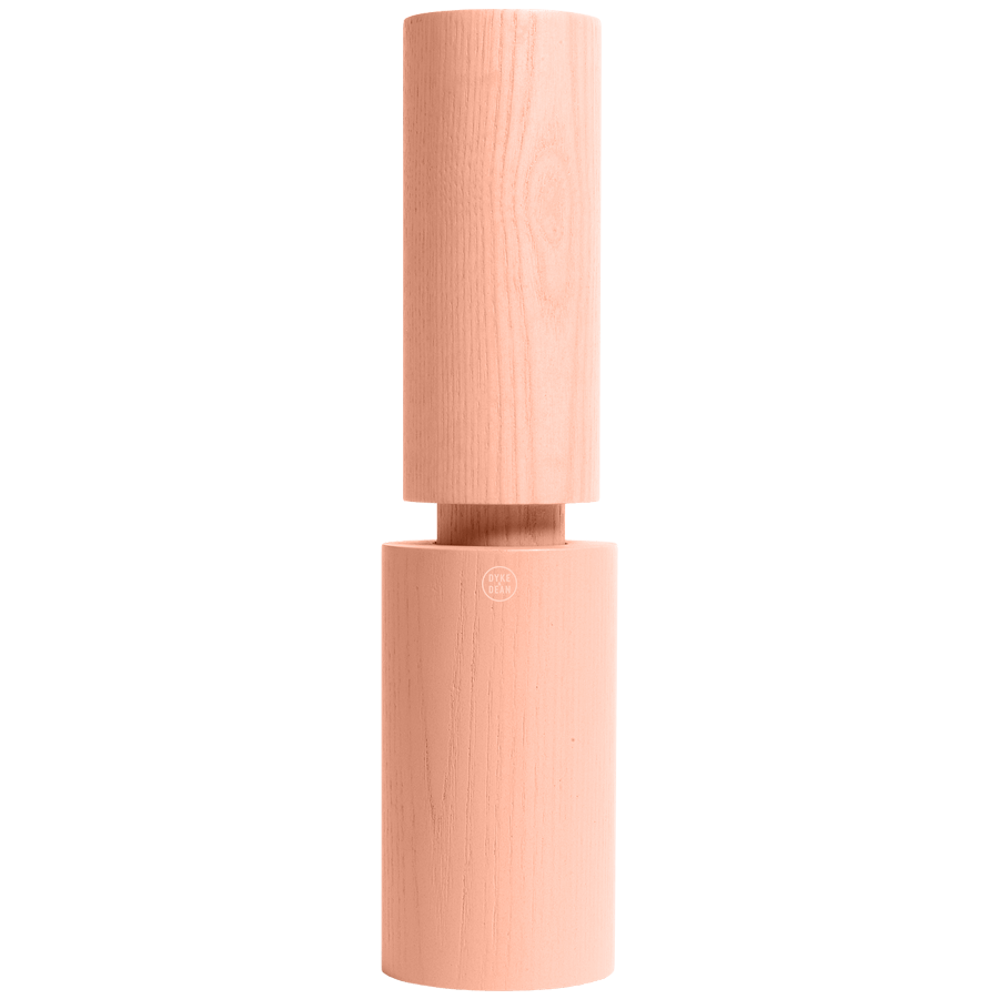 HOVE ASH WOOD SALT & PEPPER MILL DUSTY PINK - DYKE & DEAN