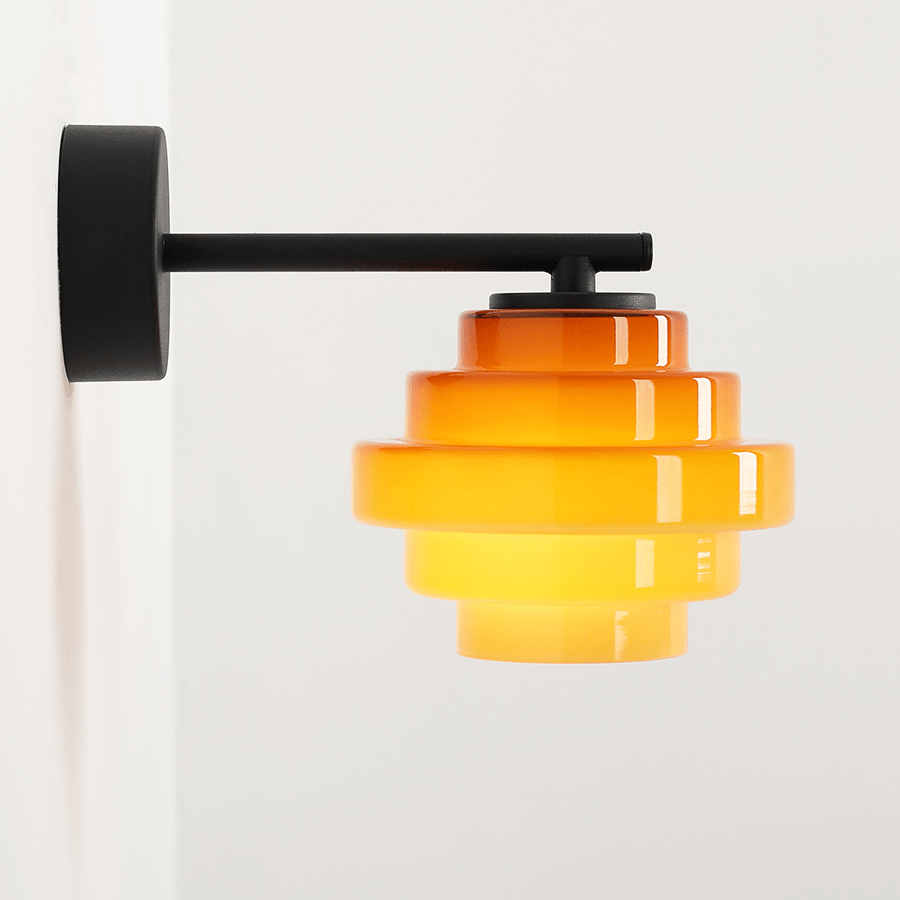 JELLY GLASS WALL LIGHT HONEY - DYKE & DEAN