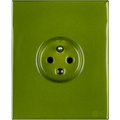 Green Katy Paty porcelain plate 2-pin Euro wall socket