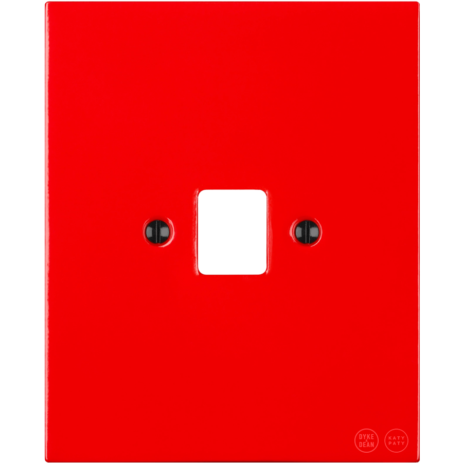 KATY PATY PORCELÆN PLADE PC/ USB VÆG STIK RØD - DYKE & DEAN – DYKE & DEAN