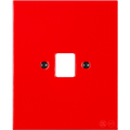 KATY PATY PORCELAIN PLATE PC/ USB WALL SOCKET RED - DYKE & DEAN