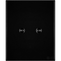 KATY PATY PORCELAIN PLATE WALL END SOCKET MATTE BLACK - DYKE & DEAN