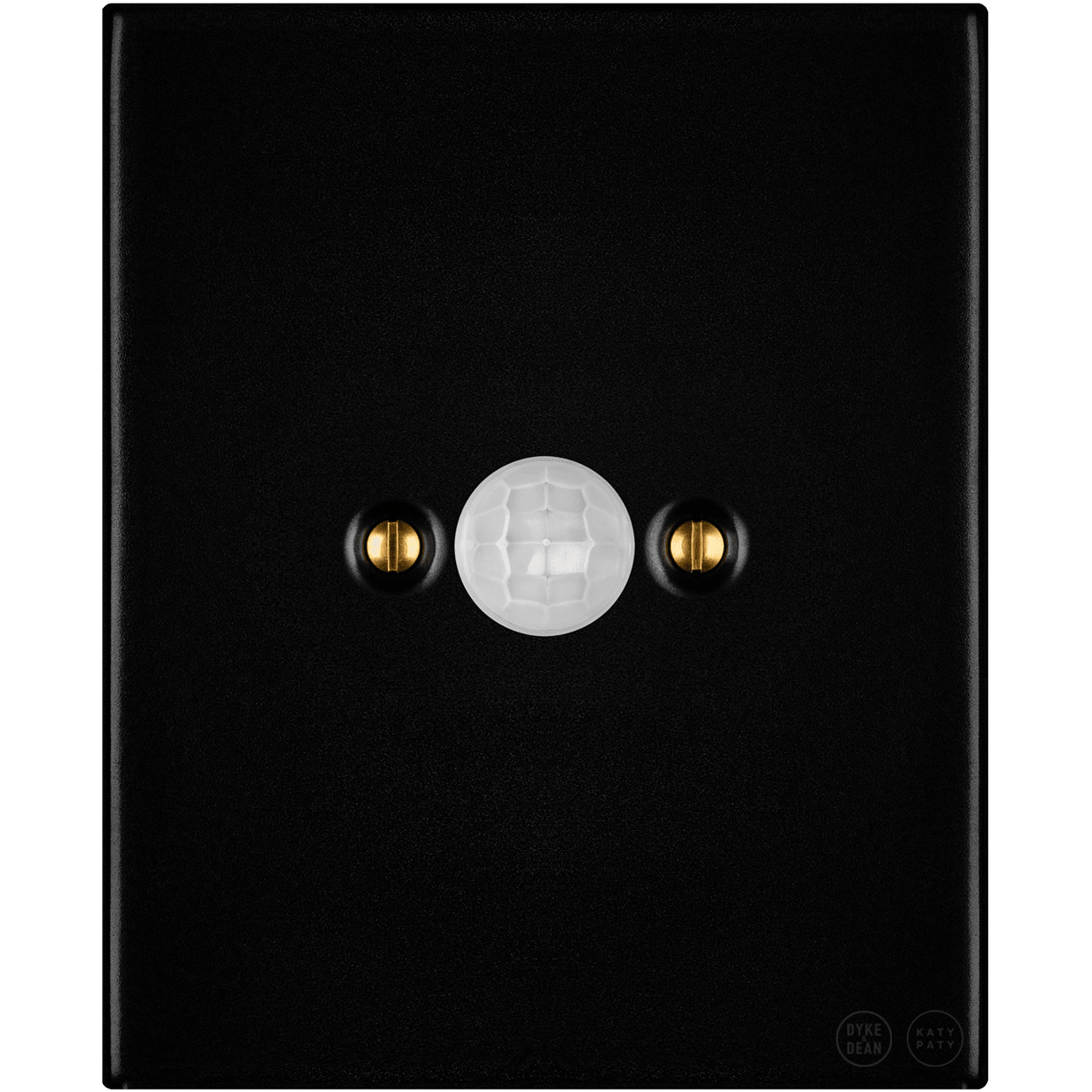 KATY PATY PORCELAIN PLATE WALL MOTION SENSOR MATTE BLACK - DYKE & DEAN