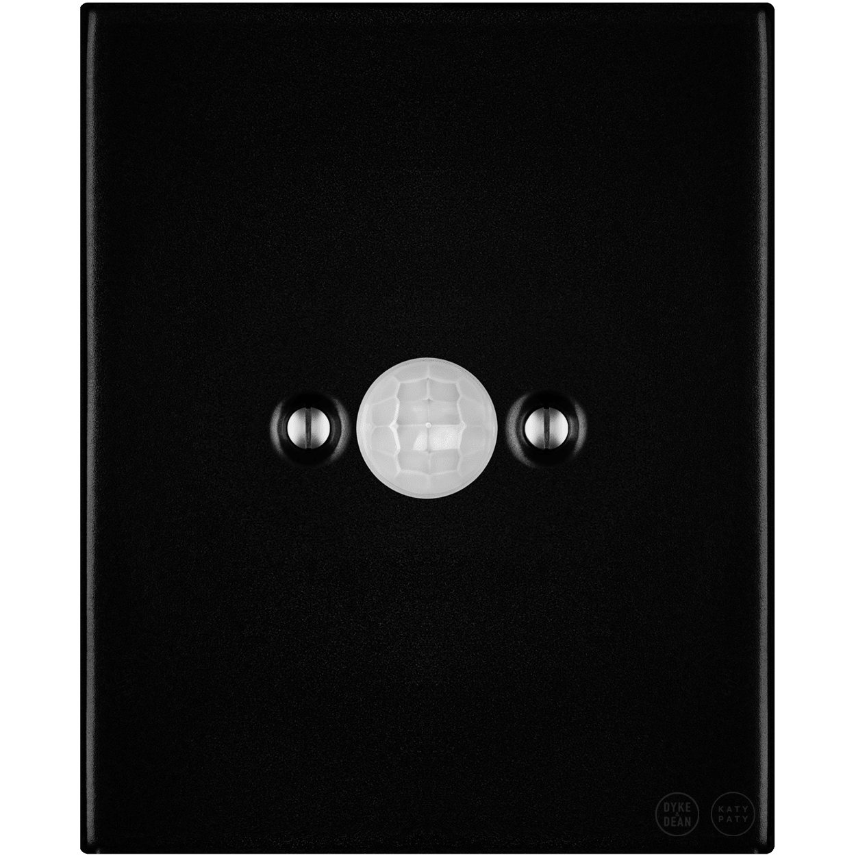KATY PATY PORCELAIN PLATE WALL MOTION SENSOR MATTE BLACK - DYKE & DEAN