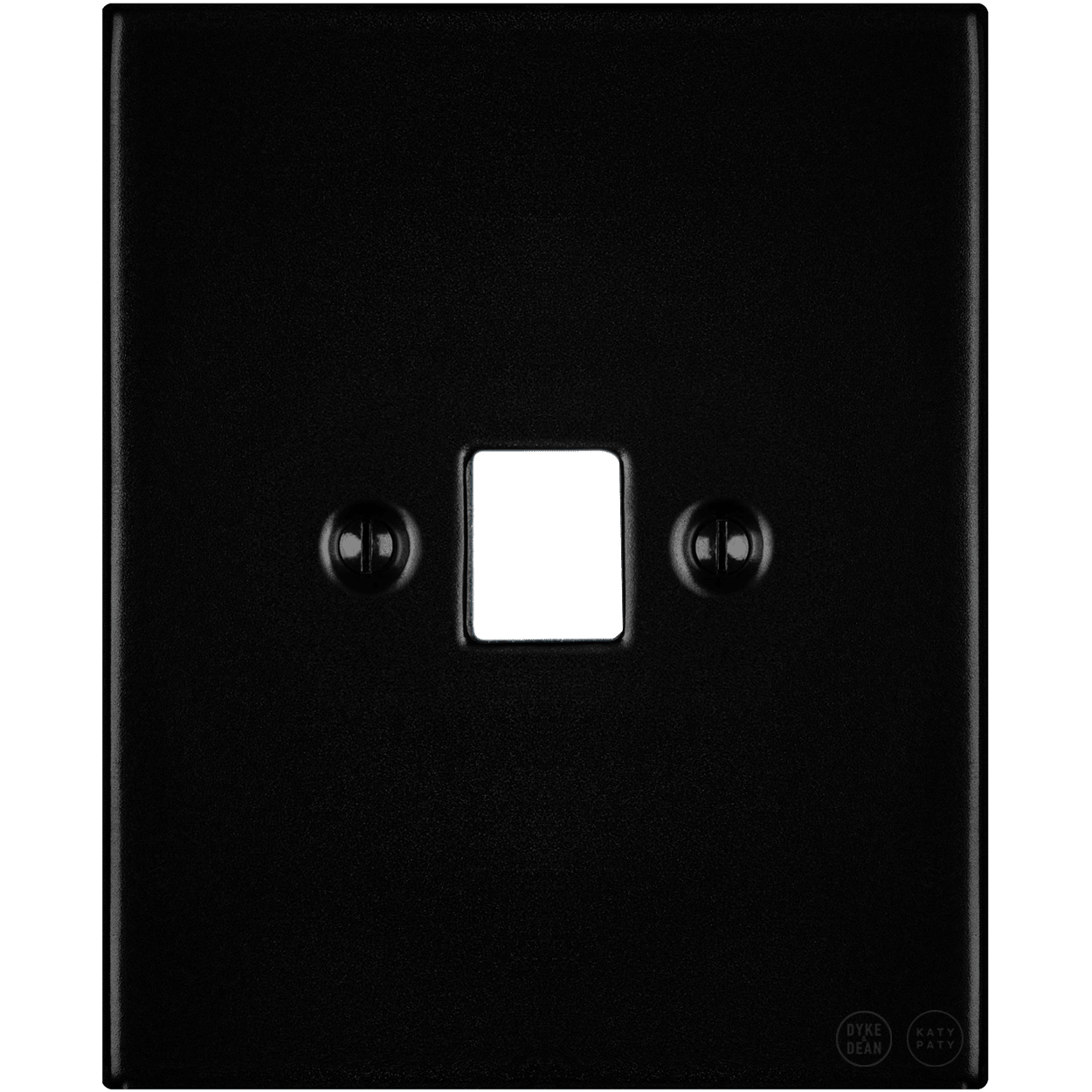 KATY PATY PORCELAIN PLATE WALL SOCKET MATTE BLACK PC/USB - DYKE & DEAN