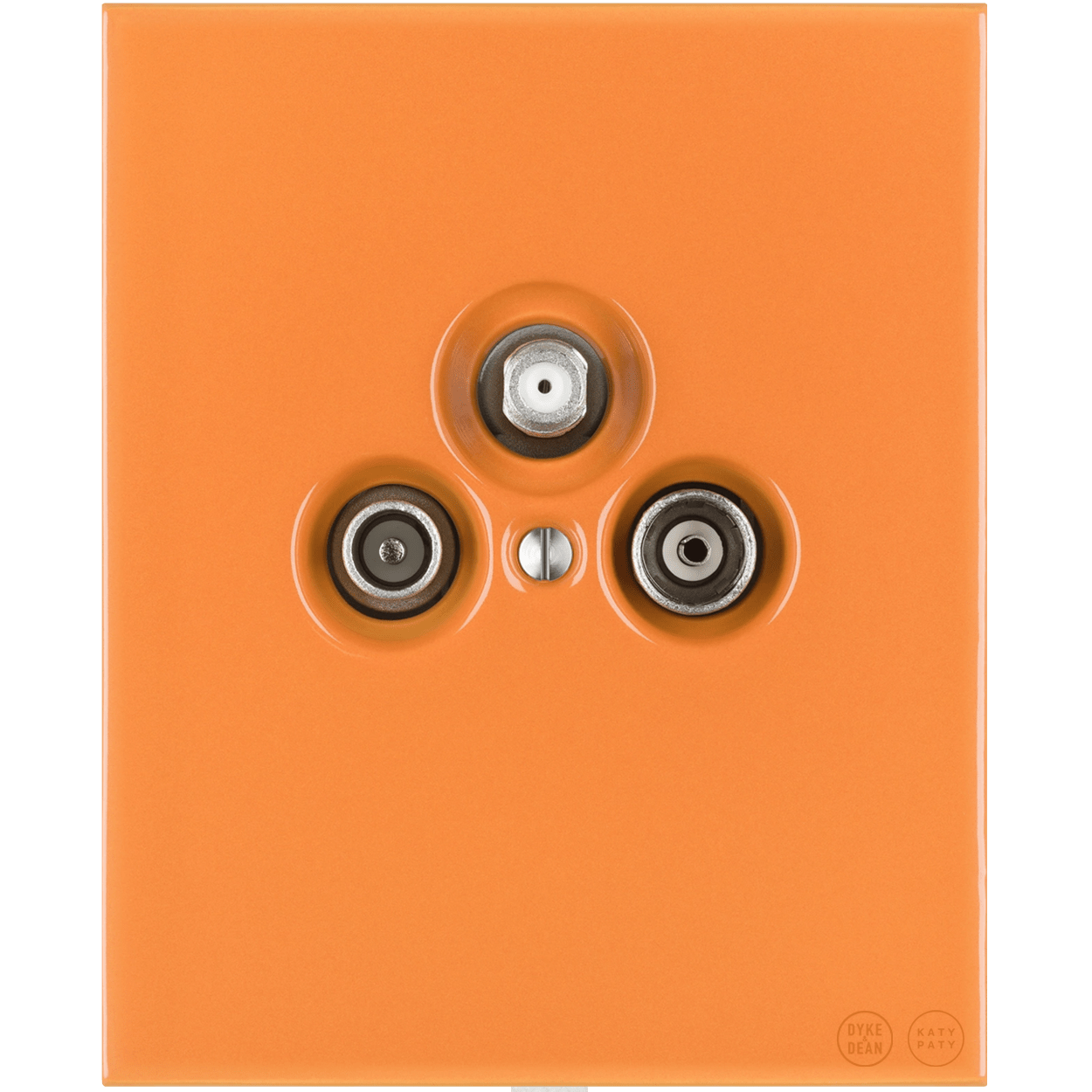 KATY PATY PORCELAIN PLATE WALL SOCKET TV ANTENNA CARROT - DYKE & DEAN