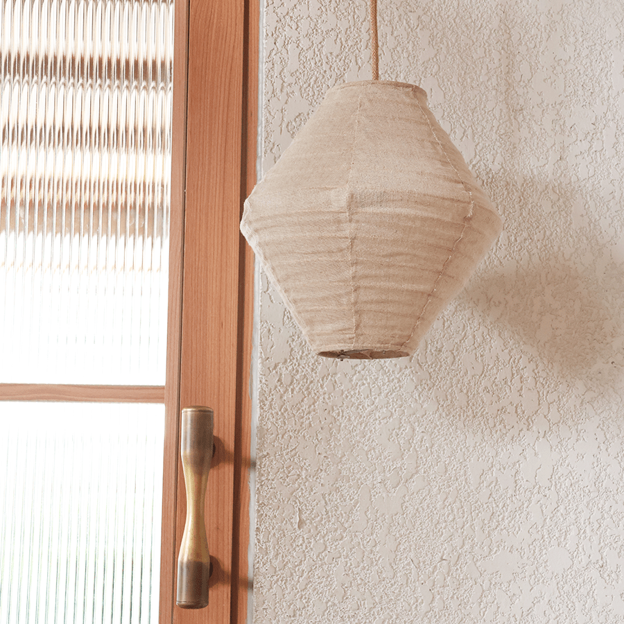 KITE NATURAL LINEN LIGHT SHADE - DYKE & DEAN
