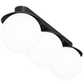 KUUL WATERPROOF CEILING 3 GLOBE LIGHT BLACK - DYKE & DEAN
