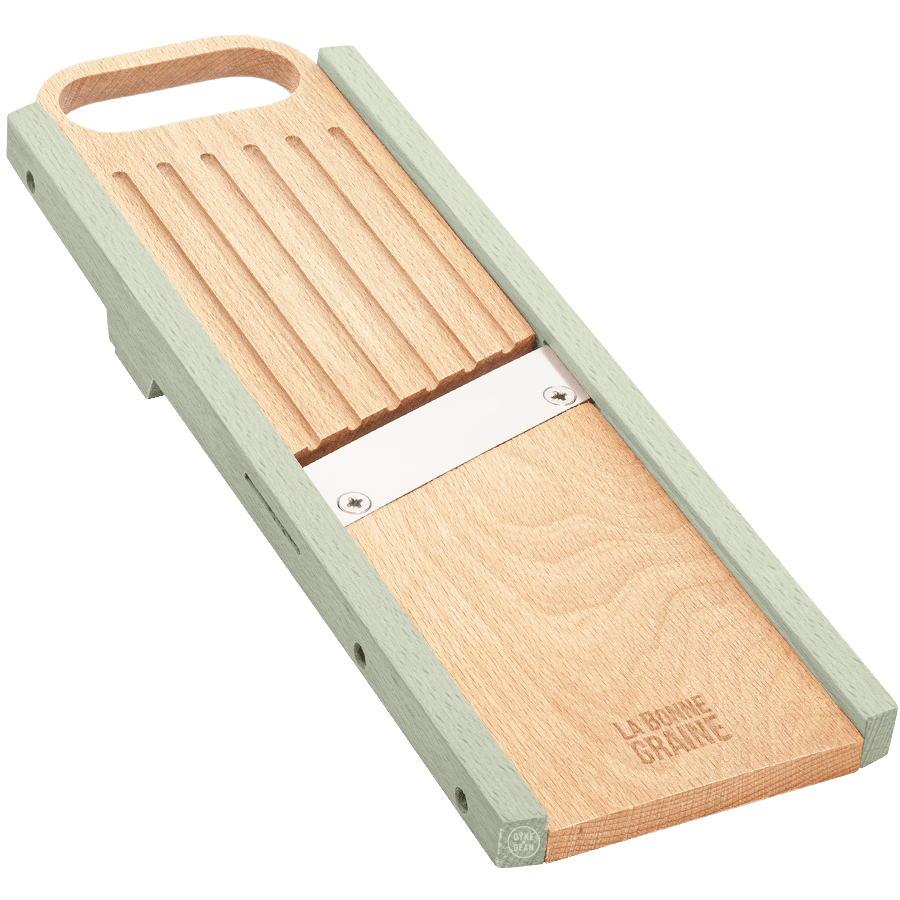 LA BONNE GRAINE WOODEN MANDOLIN KNIFE GREEN - DYKE & DEAN