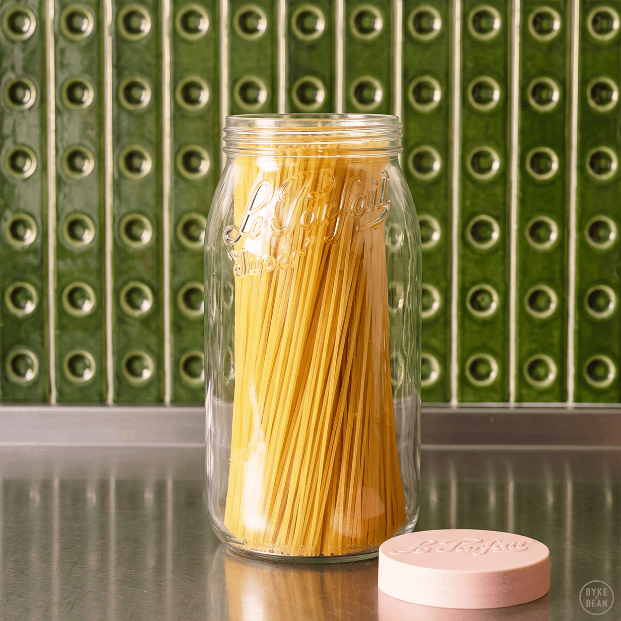 LE PARFAIT LIGHT GREEN TOP JAR 3.0L - DYKE & DEAN