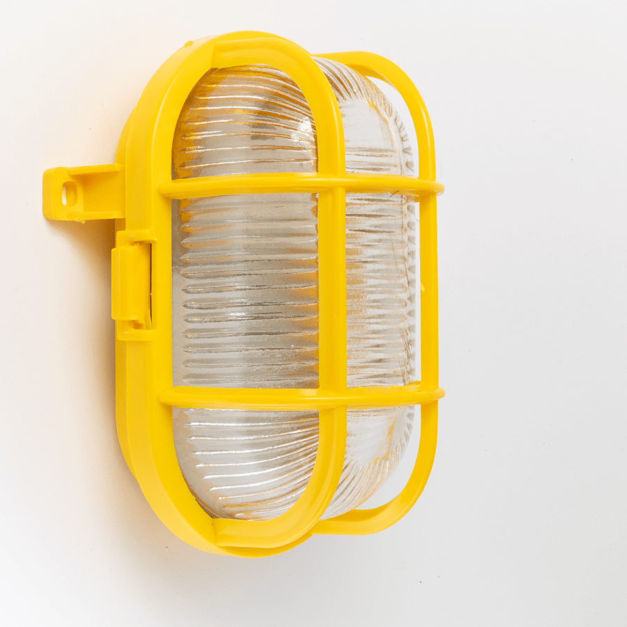 LIGHT BEIGE OVAL BULKHEAD - DYKE & DEAN