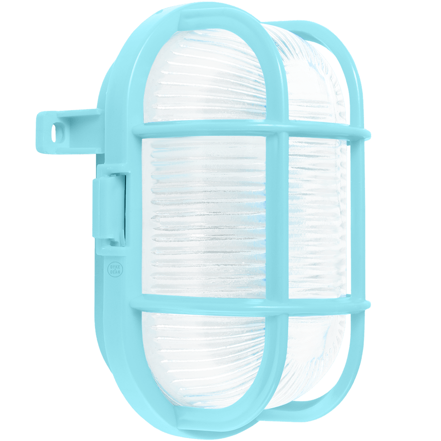 LIGHT BLUE OVAL BULKHEAD - DYKE & DEAN