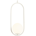 LOOP GLASS GLOBE PENDANT RIVA OPAL CREAM - DYKE & DEAN