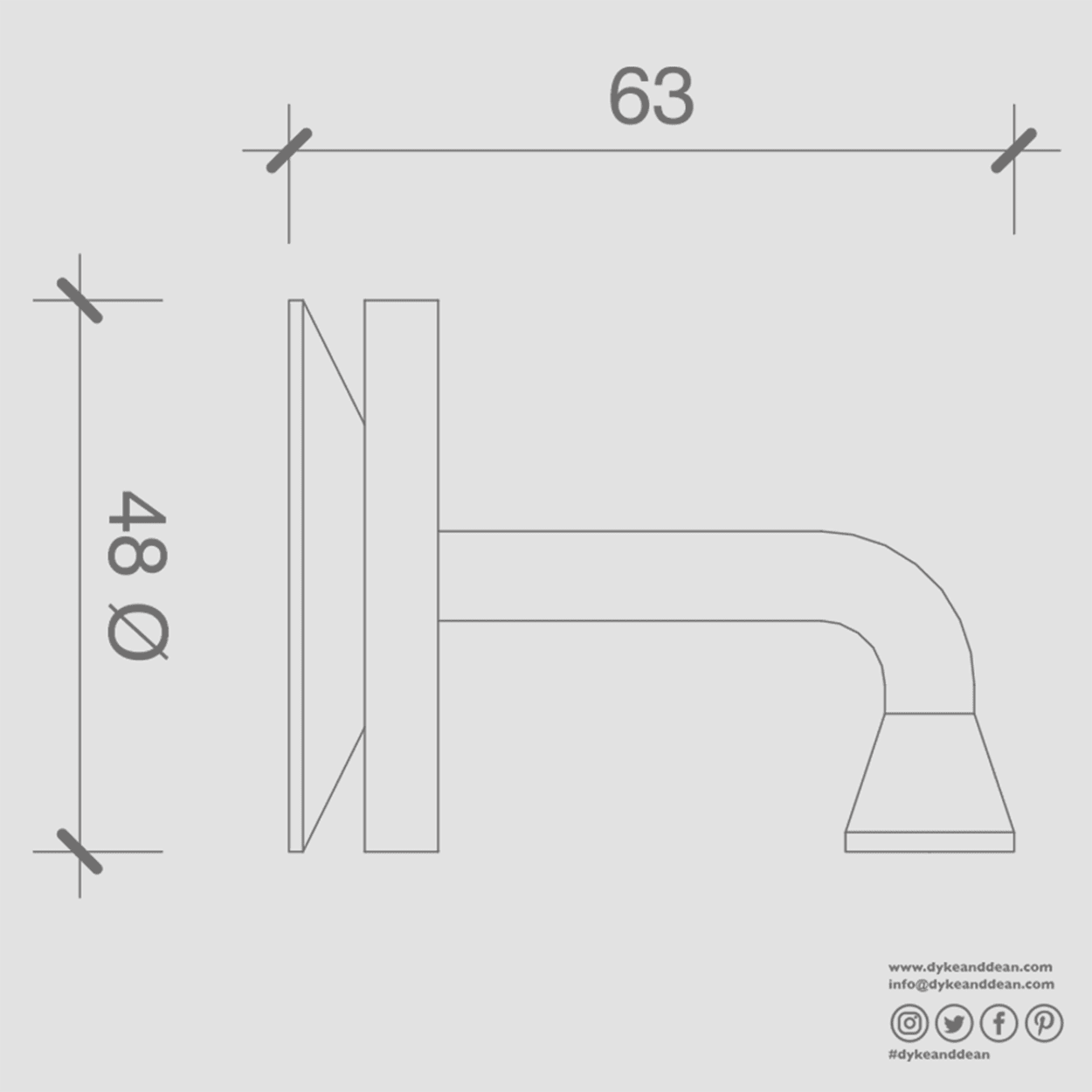 MAGNETIC SOAP HOLDER BLACK - DYKE & DEAN
