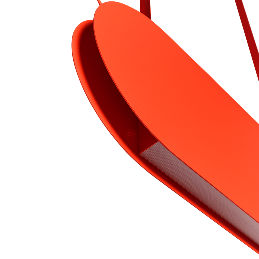 MALUMI A SUSPENSION PENDANT LIGHT RED ORANGE - DYKE & DEAN